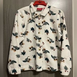 Holiday Lodge Seasonal Fleece - by North Crest - Size Large 14 | 16